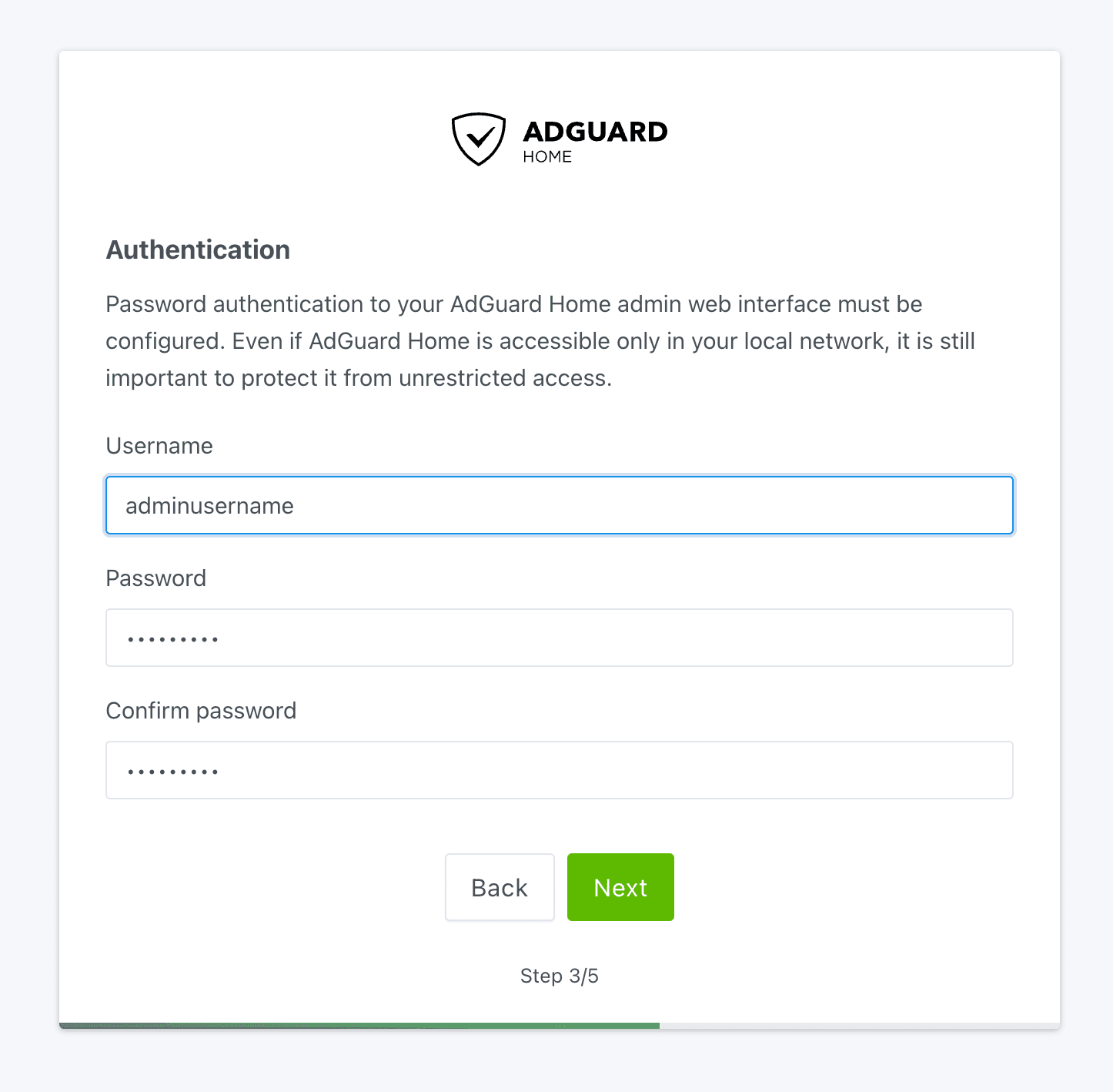 AdGuard Homeã®ãŠãŒã¶ãŒèšå®ç»é¢